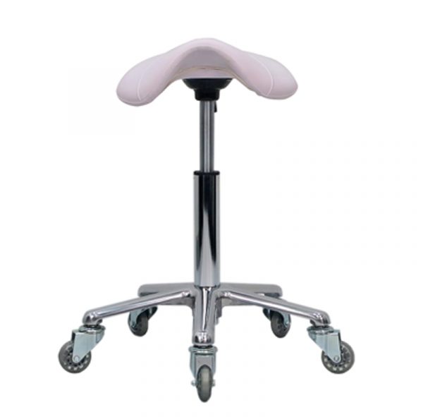 White Saddle Stool 07 015SAW - Image 2