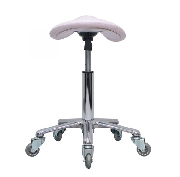 White Saddle Stool 07 015SAW - Image 3
