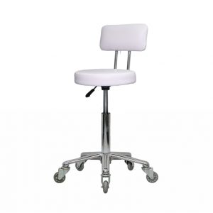 white round stool with back beauty