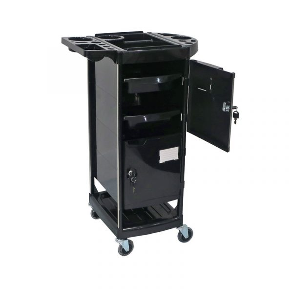 Garcia 4-Tier Lockable Hairdressing Trolley 03021 - Image 2