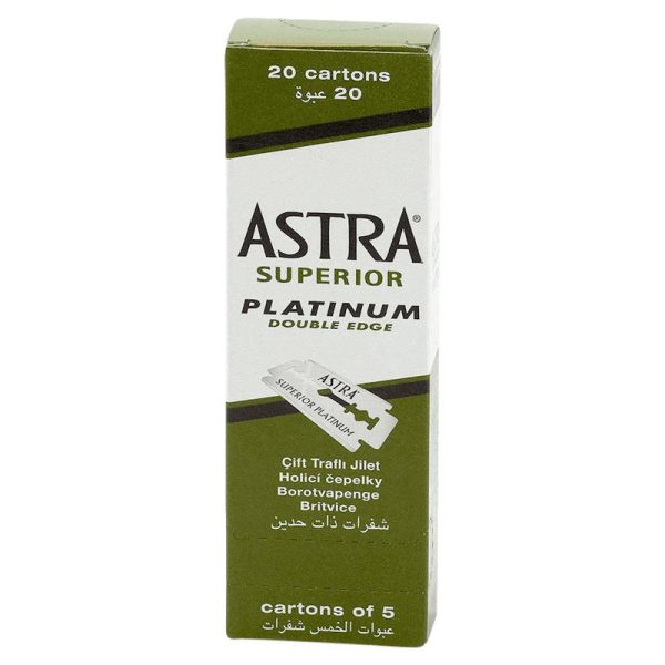 Astra Blades - Platinum Double Edge - 20 x 5 (100 pack)